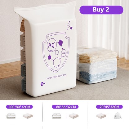 💥 BEGRÄNSAT ERBJUDANDE: 50 % rabatt!💥Vakuumförvaringspåsar – tryck ut luften utan pump, silverjonskydd & 3D-kompression 🎒✨