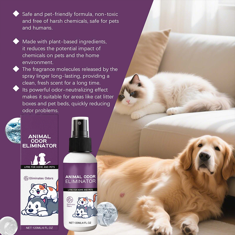 🐶 60 % RABATT! 🏠Effektiv luktborttagande spray för husdjur 🐶🐱