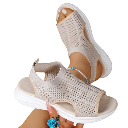 🔥 50% RABATT 👡 Andningsbara damsandaler i mesh ✨ Lätta, luftiga & perfekta för varma sommardagar ☀️