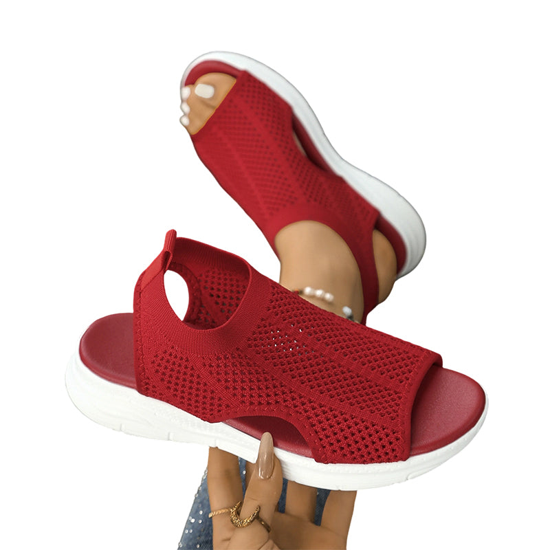 🔥 50% RABATT 👡 Andningsbara damsandaler i mesh ✨ Lätta, luftiga & perfekta för varma sommardagar ☀️