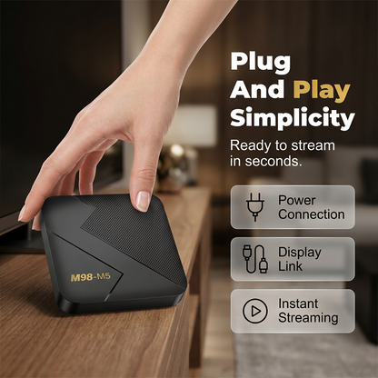 🔥 50% RABATT🎁 Android TV-box med Bluetooth ✨ Enkel streaming, smidigt ljud & bild i toppklass – perfekt för vardagsrum och filmkvällar 🍿🏡