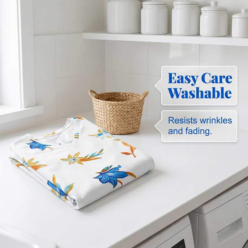 🥳 50 % RABATT! 🥳 – Elegant miniklänning med blommönster och volanger – Perfekt för varma sommardagar!