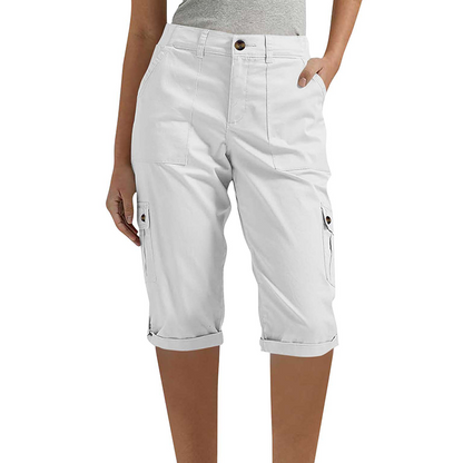👖 50 % RABATT NU! 🛍️ Casual cargobyxor i capri-längd för dam – praktiska fickor, bekväm passform, mångsidig stil 🌟