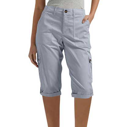 👖 50 % RABATT NU! 🛍️ Casual cargobyxor i capri-längd för dam – praktiska fickor, bekväm passform, mångsidig stil 🌟
