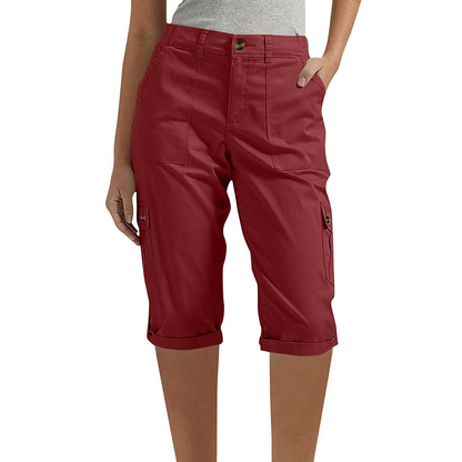 👖 50 % RABATT NU! 🛍️ Casual cargobyxor i capri-längd för dam – praktiska fickor, bekväm passform, mångsidig stil 🌟