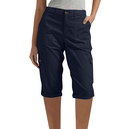 👖 50 % RABATT NU! 🛍️ Casual cargobyxor i capri-längd för dam – praktiska fickor, bekväm passform, mångsidig stil 🌟