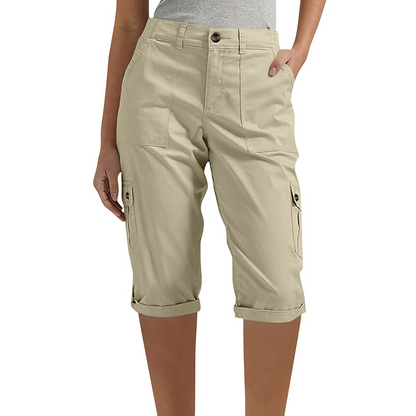 👖 50 % RABATT NU! 🛍️ Casual cargobyxor i capri-längd för dam – praktiska fickor, bekväm passform, mångsidig stil 🌟