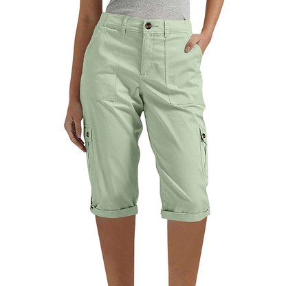 👖 50 % RABATT NU! 🛍️ Casual cargobyxor i capri-längd för dam – praktiska fickor, bekväm passform, mångsidig stil 🌟