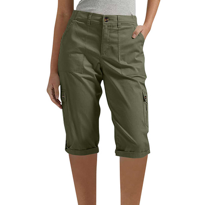 👖 50 % RABATT NU! 🛍️ Casual cargobyxor i capri-längd för dam – praktiska fickor, bekväm passform, mångsidig stil 🌟