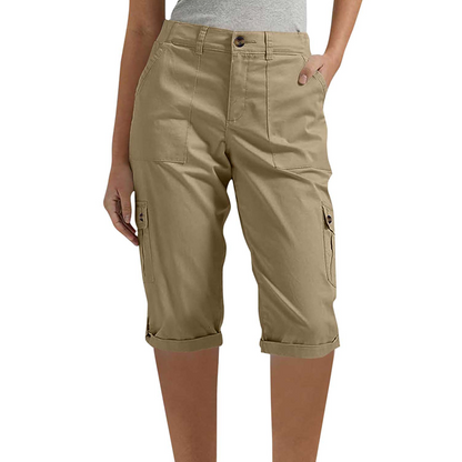 👖 50 % RABATT NU! 🛍️ Casual cargobyxor i capri-längd för dam – praktiska fickor, bekväm passform, mångsidig stil 🌟