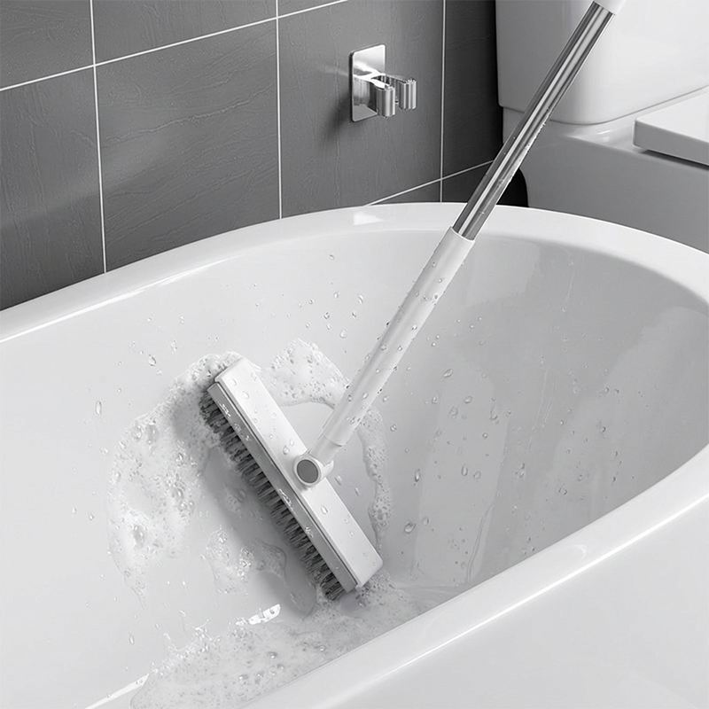 ⏳ Begränsad tid – 50 % rabatt! ⏰ 2-i-1 fog- & hörnskrubb med gummiskrapa – djuprengör trånga utrymmen 🧹✨