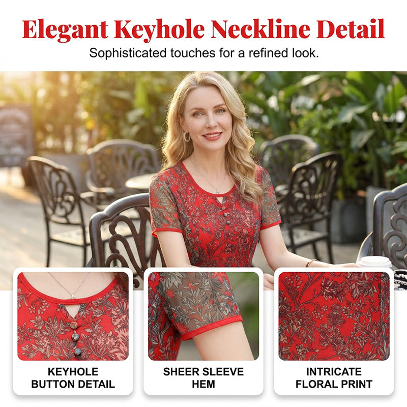 👗🌸 Elegant blommig fit-and-flare sommarklänning
