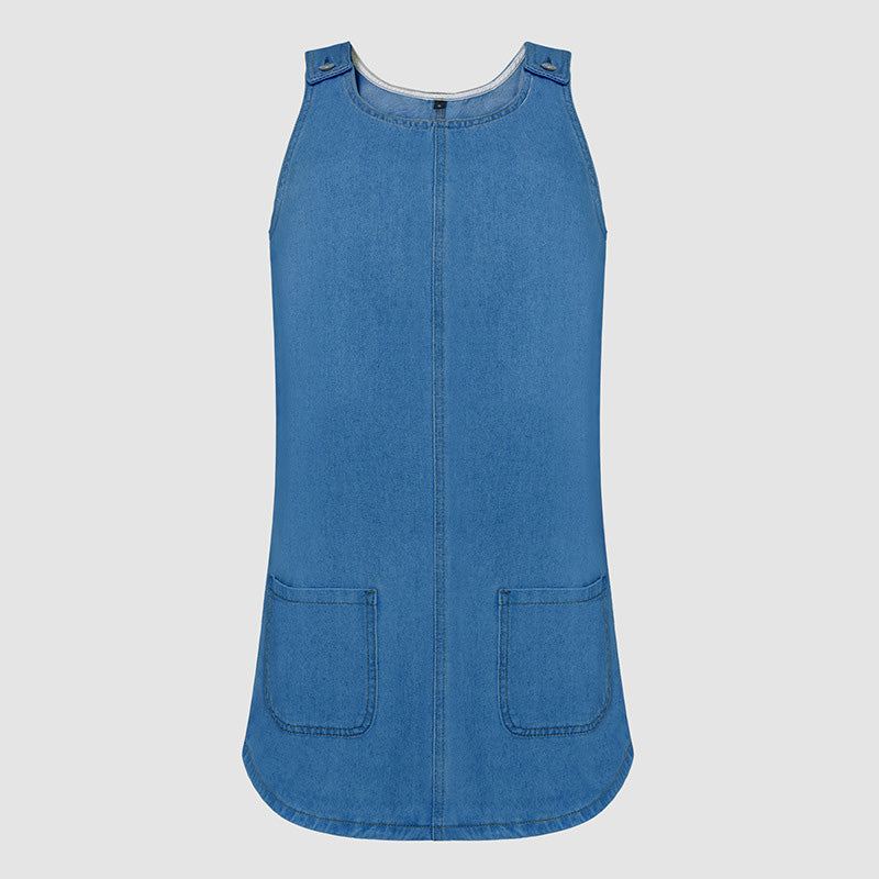 Casual-klänning i denim för damer
