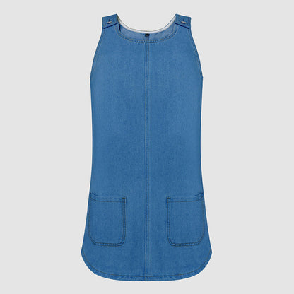 Casual-klänning i denim för damer