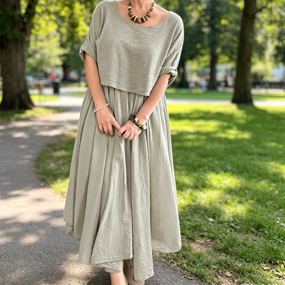 🆕Nyhet💙Enkelt sommarset med kjol i två delar✨