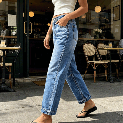 Elastiska klassiska jeans för damer