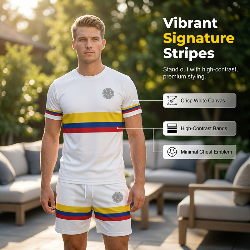 🕶️ Herr casual set – T-shirt & shorts i avslappnad passform, enkelt att matcha med sneakers, perfekt för lata dagar & utflykter 🏖️