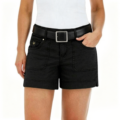 📢📢40 % RABATT !! ⏰Damshorts Avslappnade Stretch med Nyttofickor