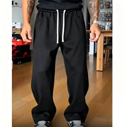 Klassiska, avslappnade sweatpants med dragsko för män
