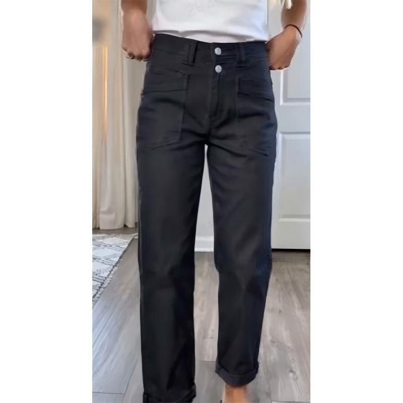 📢📢40 % RABATT !! ⏰Stretchjeans med hög midja och raka ben för damer