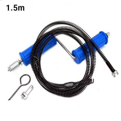 🔧🌀 Flexibel avloppsfjäder – rensar enkelt bort stopp i handfat, badkar och duschar!