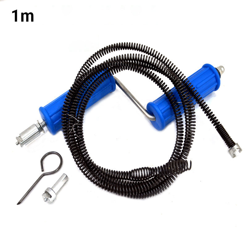 🔧🌀 Flexibel avloppsfjäder – rensar enkelt bort stopp i handfat, badkar och duschar!