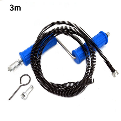 🔧🌀 Flexibel avloppsfjäder – rensar enkelt bort stopp i handfat, badkar och duschar!