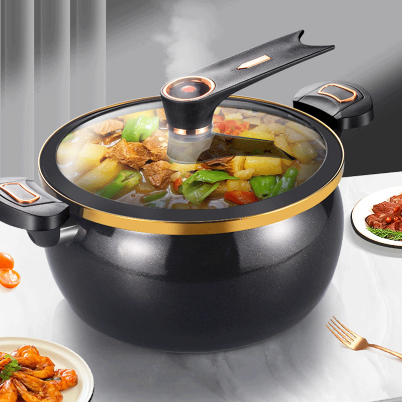 🍲 50% RABATT NU! 🍲 Mikrotryck Emaljerad Gryta med Stor Kapacitet  🥘✨