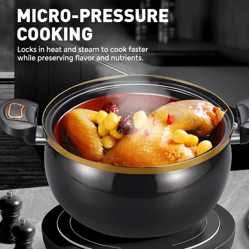 🍲 50% RABATT NU! 🍲 Mikrotryck Emaljerad Gryta med Stor Kapacitet  🥘✨