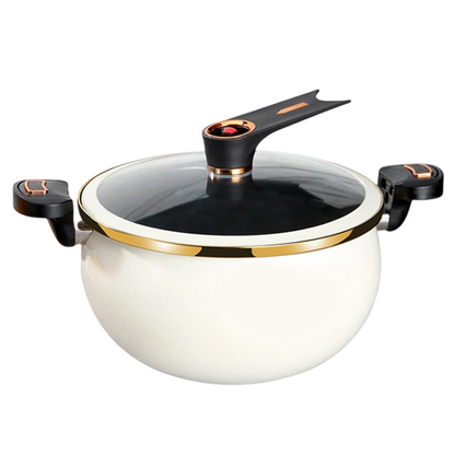🍲 50% RABATT NU! 🍲 Mikrotryck Emaljerad Gryta med Stor Kapacitet  🥘✨