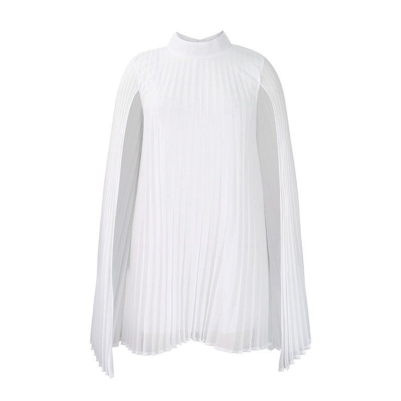 🌸Trendar nu⭐💃 Elegant veckad klänning med kapsilhuett– 50% RABATT IDAG✨