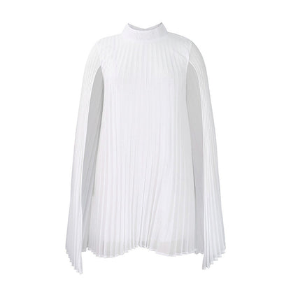 🌸Trendar nu⭐💃 Elegant veckad klänning med kapsilhuett– 50% RABATT IDAG✨