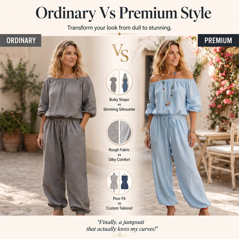 Elegant jumpsuit för damer med axelbar design – bekväm, stilfull och lätt att bära