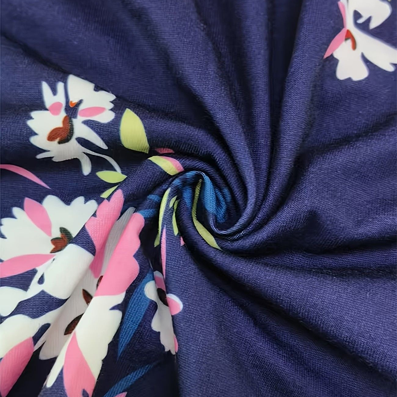 🔥Blommig damklänning med fickor – elegant stil och bekväm passform 🌸