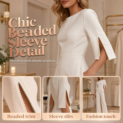 ✨Elegant, smal jumpsuit med pärldekoration
