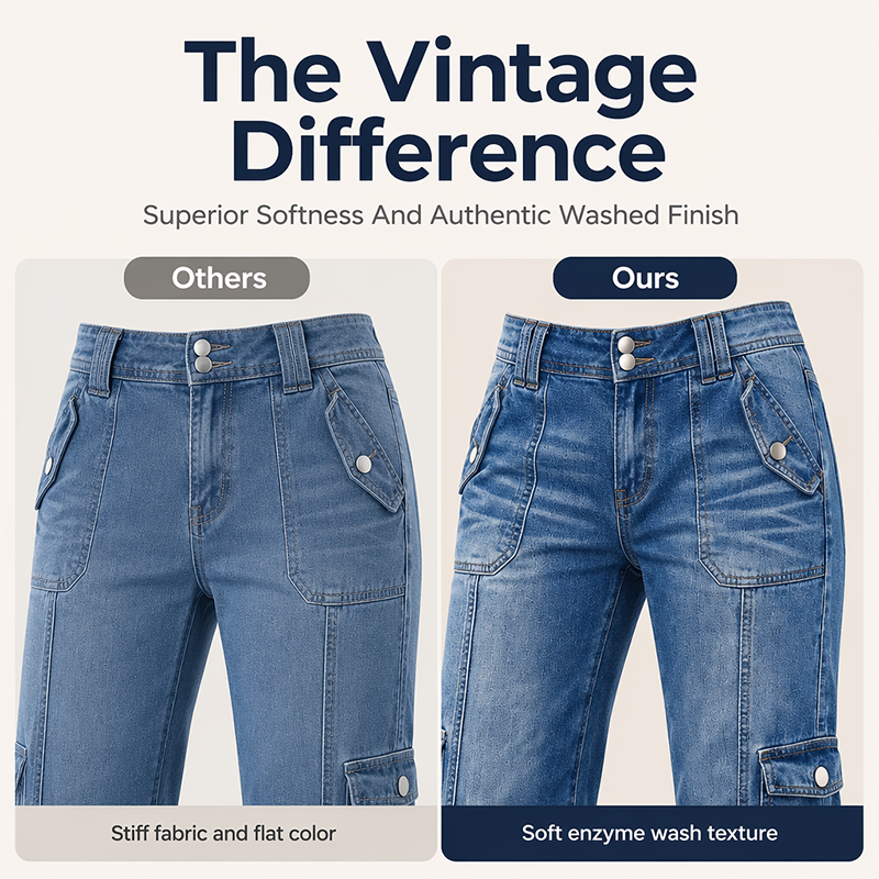 Capri-jeans för damer med raka ben