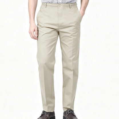 👖 50% RABATT NU! Slim‑fit herrbyxor med elastisk midja – skrynkelfria, bekväma & mångsidiga – perfekta för jobbet, resan och vardagen 💼✨
