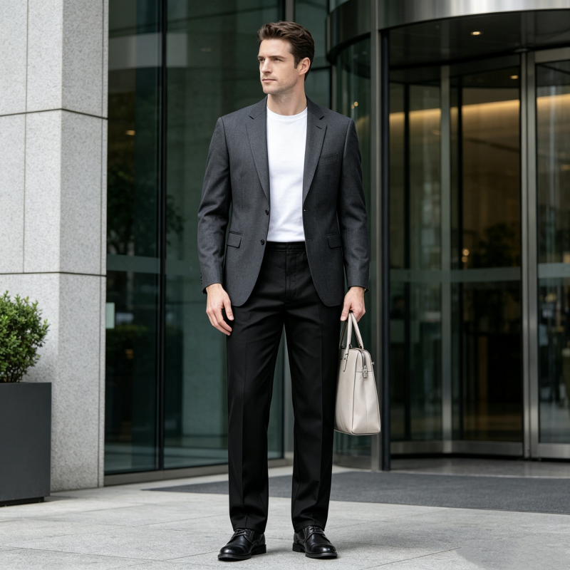 👖 50% RABATT NU! Slim‑fit herrbyxor med elastisk midja – skrynkelfria, bekväma & mångsidiga – perfekta för jobbet, resan och vardagen 💼✨