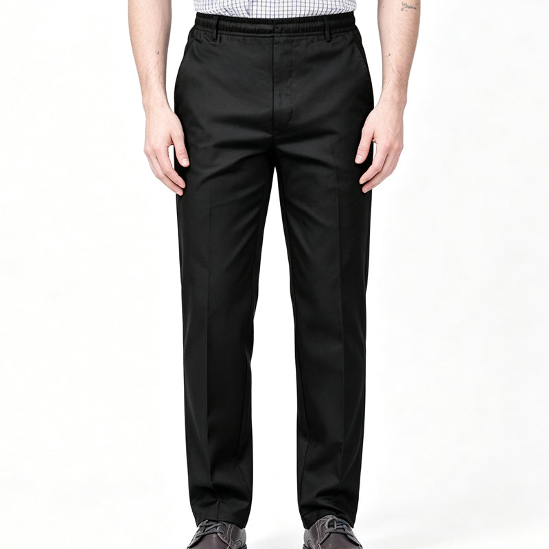 👖 50% RABATT NU! Slim‑fit herrbyxor med elastisk midja – skrynkelfria, bekväma & mångsidiga – perfekta för jobbet, resan och vardagen 💼✨