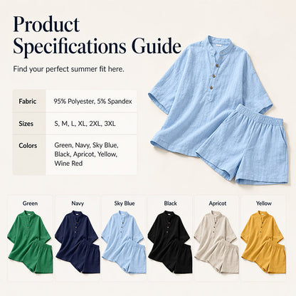 Minimalistiskt set med topp och shorts för damer