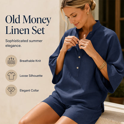 Minimalistiskt set med topp och shorts för damer