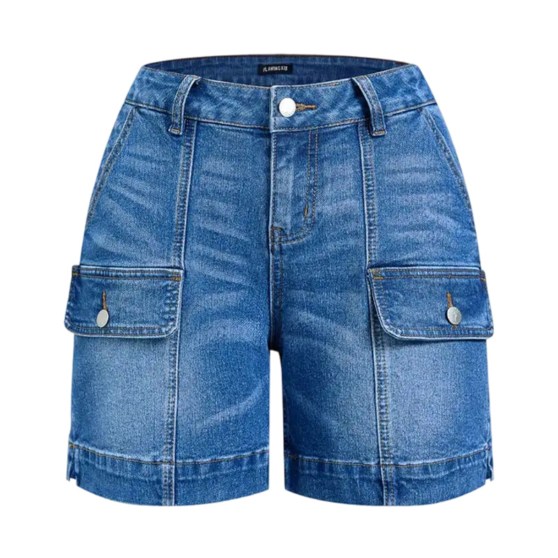 ⌛Tidsbegränsat erbjudande – Casual stretchjeansshorts för damer