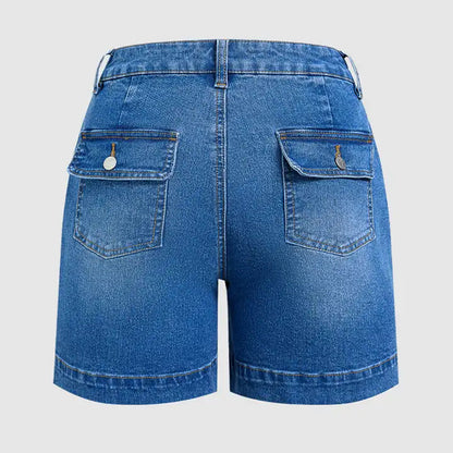 ⌛Tidsbegränsat erbjudande – Casual stretchjeansshorts för damer