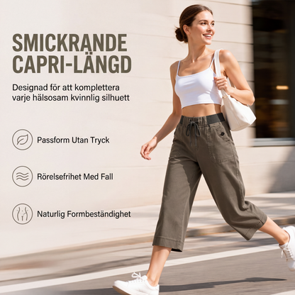 Kvinnors lediga jeans-capribyxor