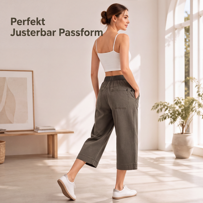 Kvinnors lediga jeans-capribyxor