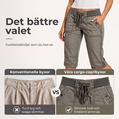 Kvinnors lediga jeans-capribyxor