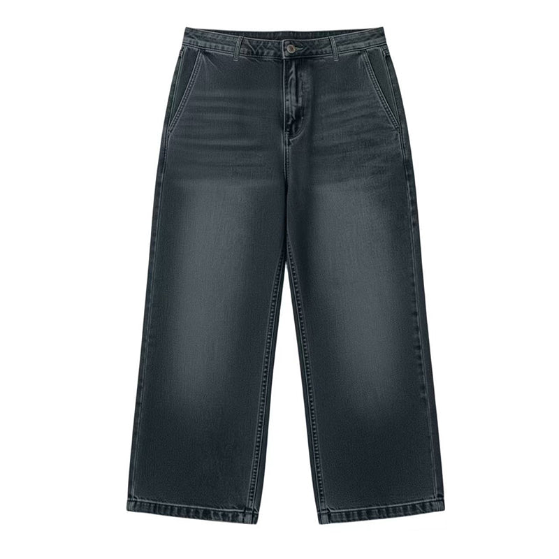 Korta jeans för damer med rakt ben i casual-stil
