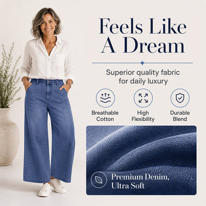 Korta jeans för damer med rakt ben i casual-stil
