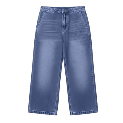 Korta jeans för damer med rakt ben i casual-stil