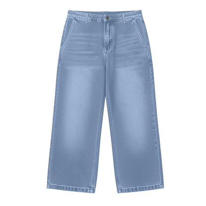 Korta jeans för damer med rakt ben i casual-stil